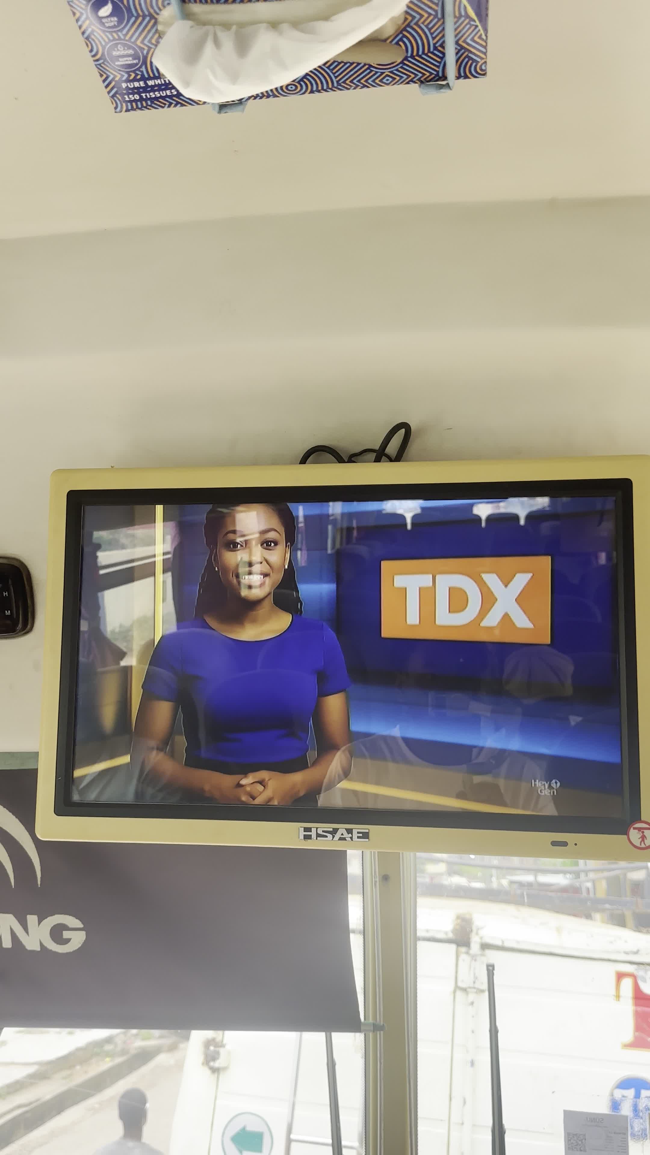 TDX onboard screen
